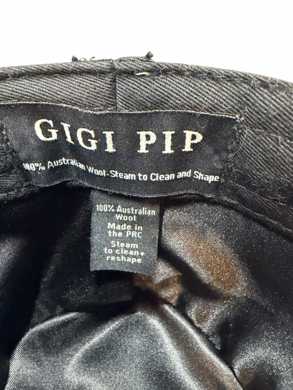 GIGI PIP Women’s Wide Brim Fedora Hat - 100% Australian Wool - Beige